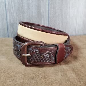 Double S Leather Belt 38